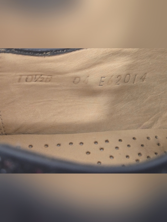 Studio Belvedere Ostrich Leg Oxfords Hand Made Sz 10.5 New
